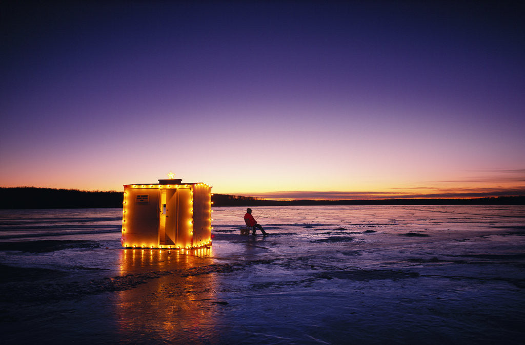 Detail of Ice Fisherman by Anonymous