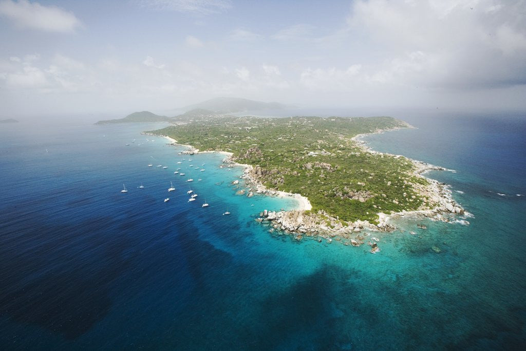 Detail of Aerial View of Virgin Gorda by Anonymous