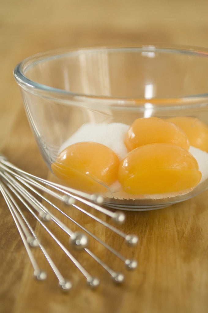 Detail of Egg Yolks and Wire Whisk by Anonymous