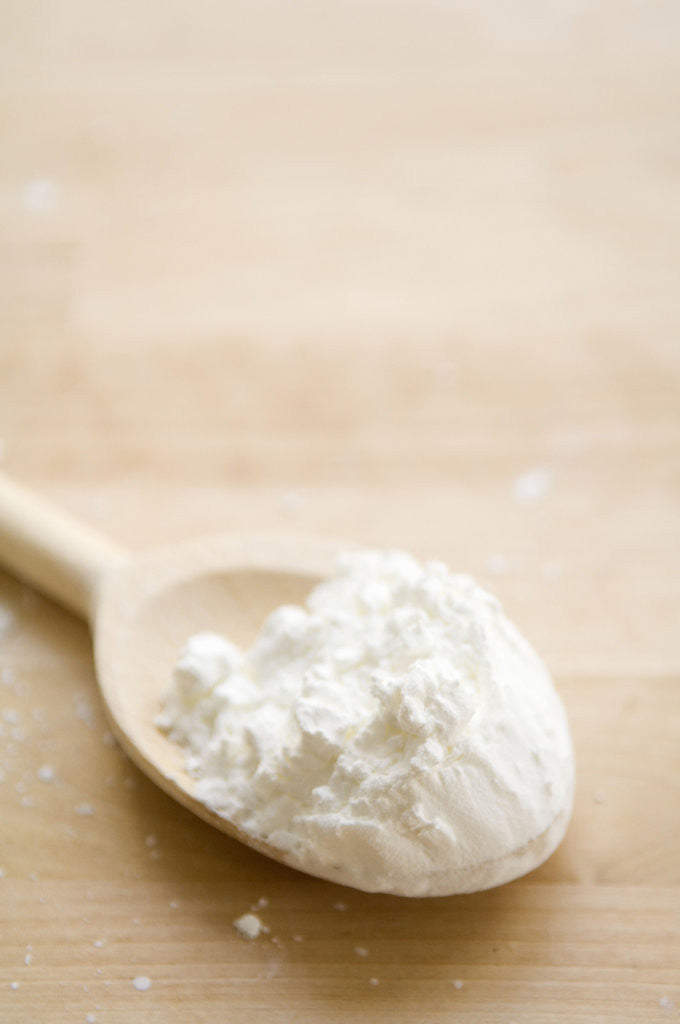 Detail of Flour on Wooden Spoon by Anonymous