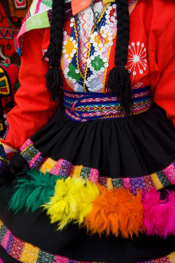 Detail of Native Peruvian Dancer and Dress by Anonymous