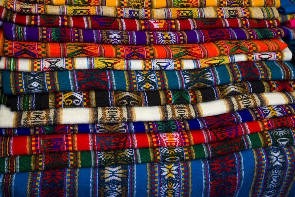 Detail of Woven Goods For Sale at Open Air Market by Anonymous