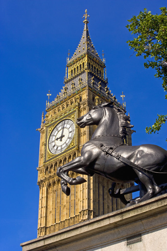 Detail of Big Ben Clock Tower by Anonymous