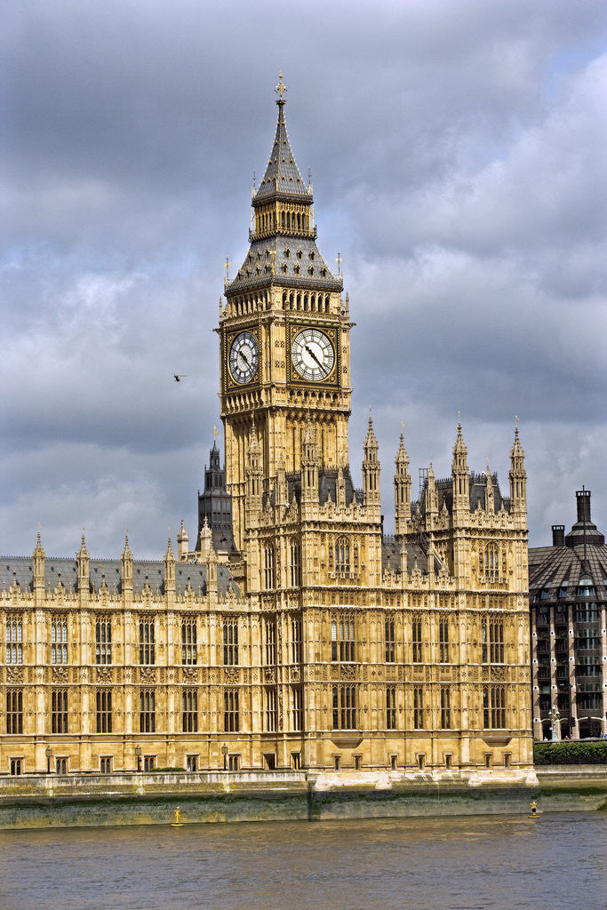 Detail of House of Parliament and Big Ben by Anonymous