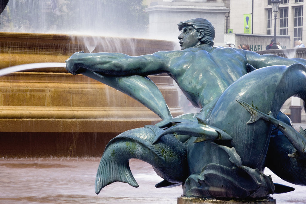 Detail of Trafalgar Square by Anonymous