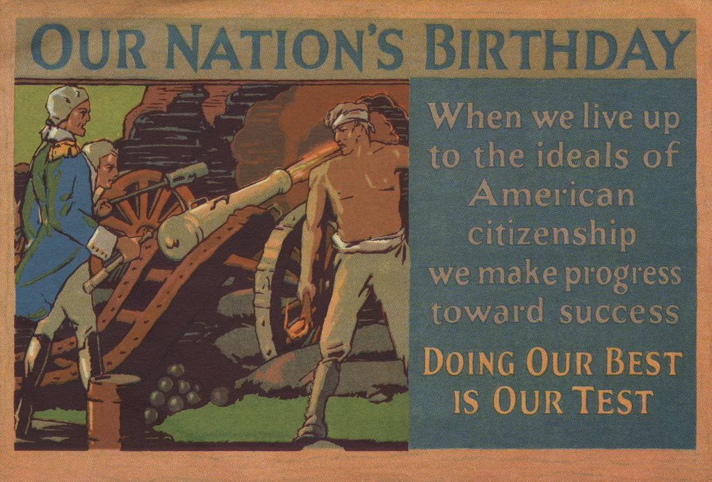 Detail of Our Nation's Birthday Illustration by Anonymous