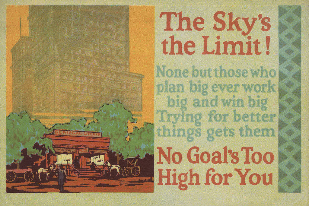 Detail of The Sky's the Limit! Illustration by Anonymous