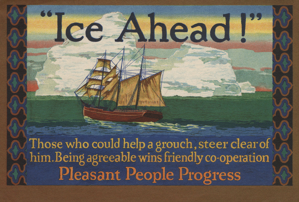 Detail of Ice Ahead! Illustration by Anonymous