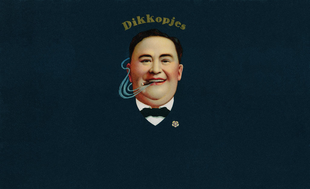 Detail of Dikkopjes Cigar Box Label by Corbis