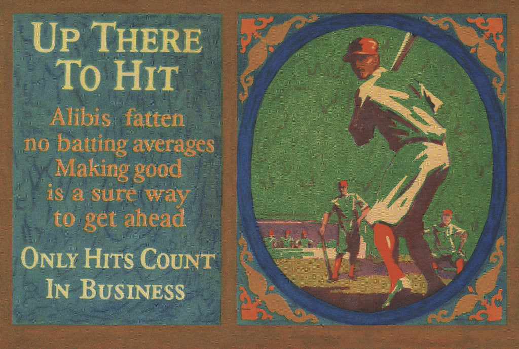 Detail of Up There To Hit Illustration by Anonymous