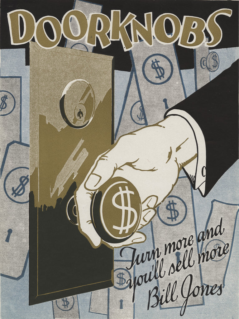 Detail of Doorknobs Motivational Poster by Anonymous