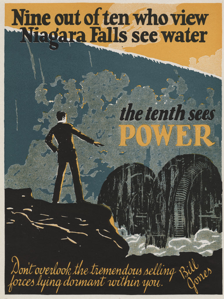 Detail of The Tenth Sees Power Motivational Poster by Corbis