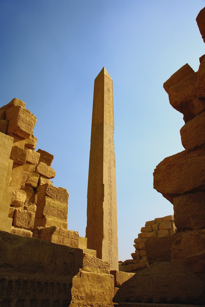 Detail of The Obelisk of Thutmose I, Temple of Karnak by Corbis