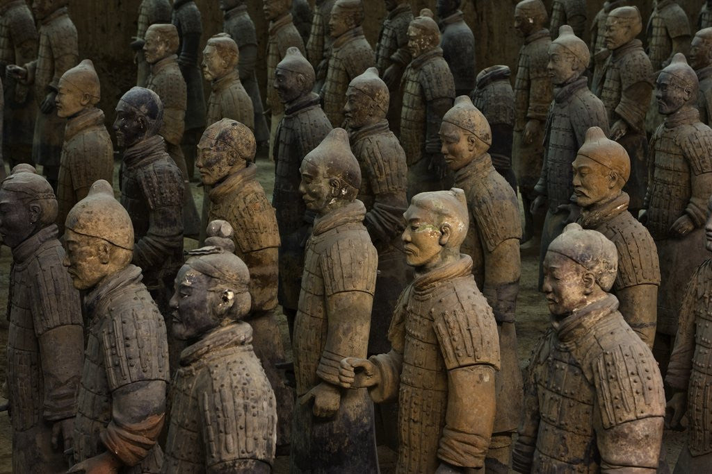 Detail of Terracotta Warrior Statues in Qin Shi Huangdi Tomb by Anonymous