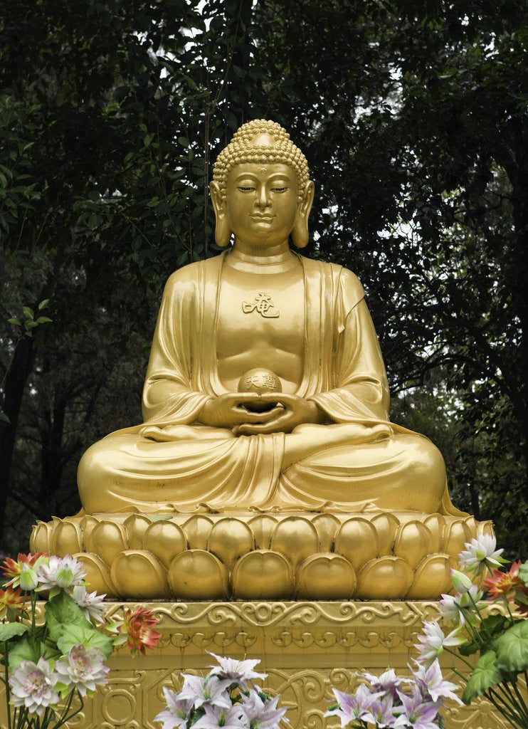 Detail of Dacien Buddhist Temple, Xian, China by Anonymous
