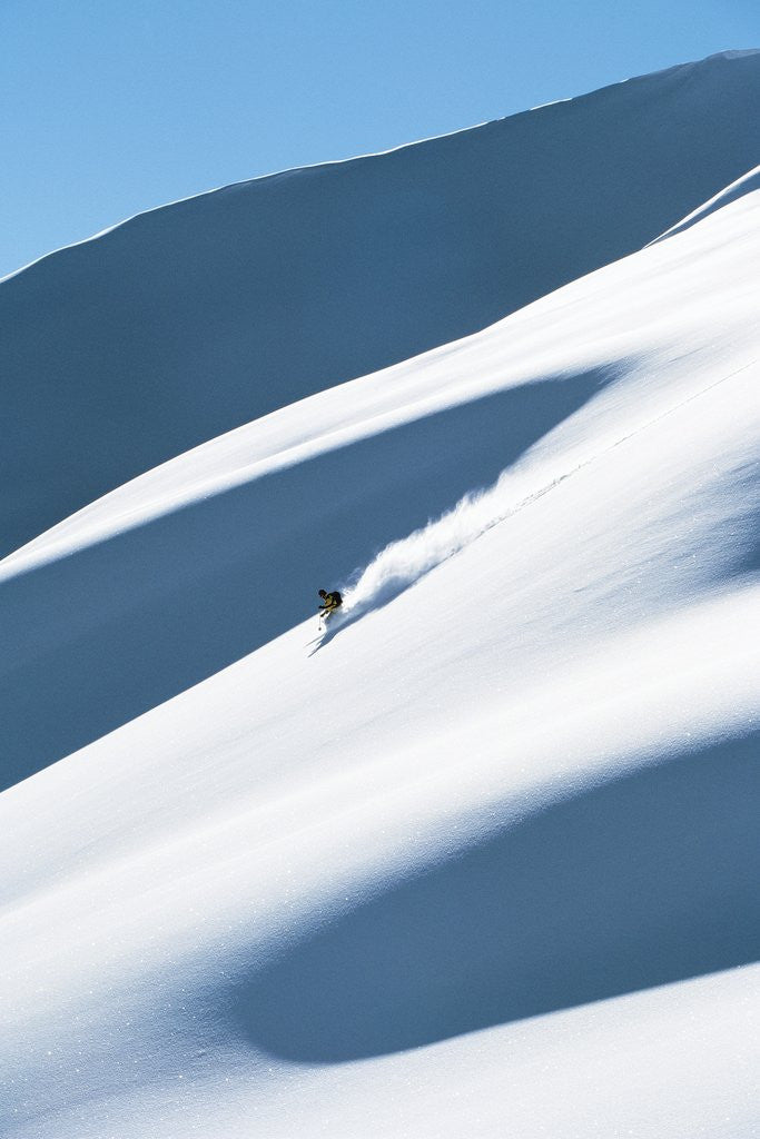 Detail of Skiing, Roger's Pass, Glacier National Park, British Columbia by Corbis