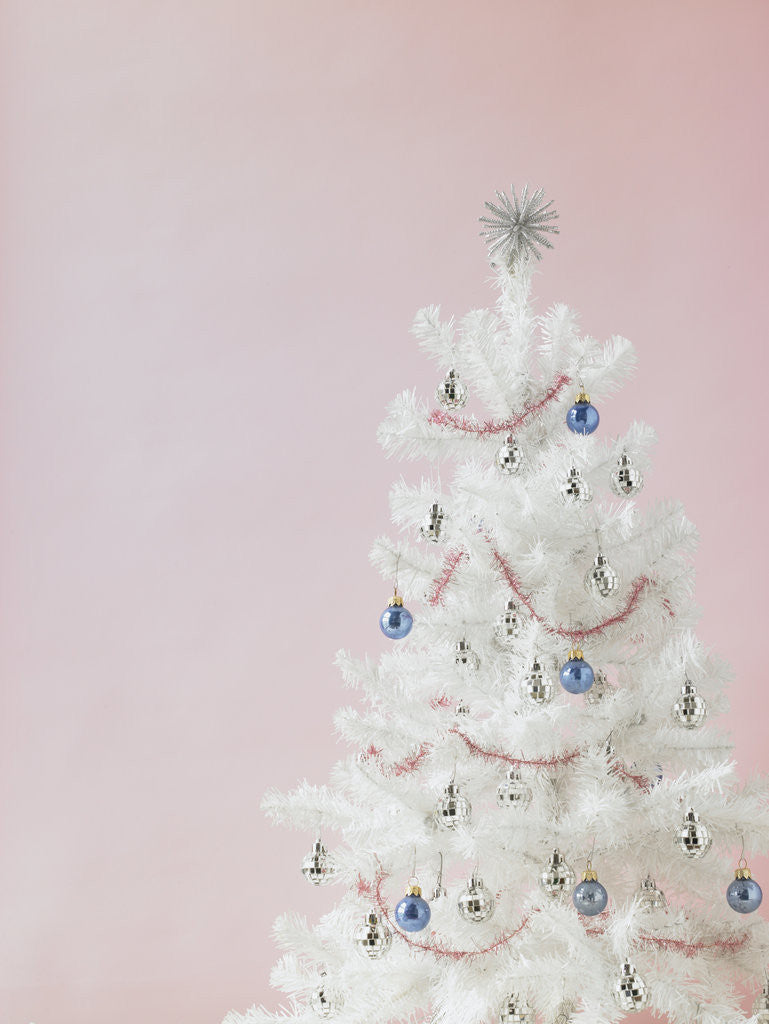 Detail of White Christmas tree by Anonymous