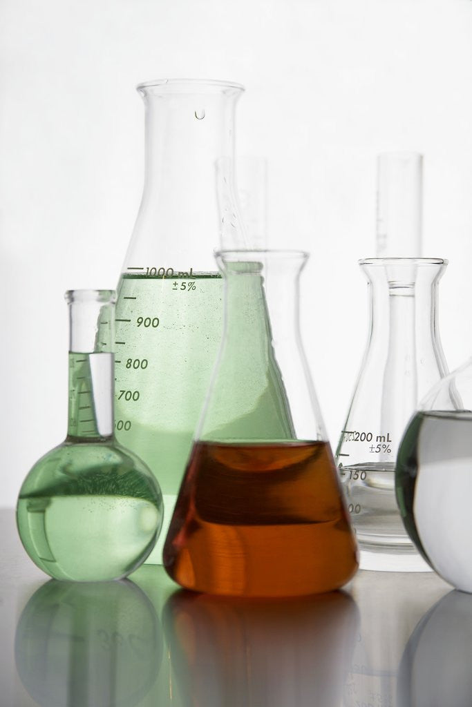 Detail of Variety of flasks by Anonymous