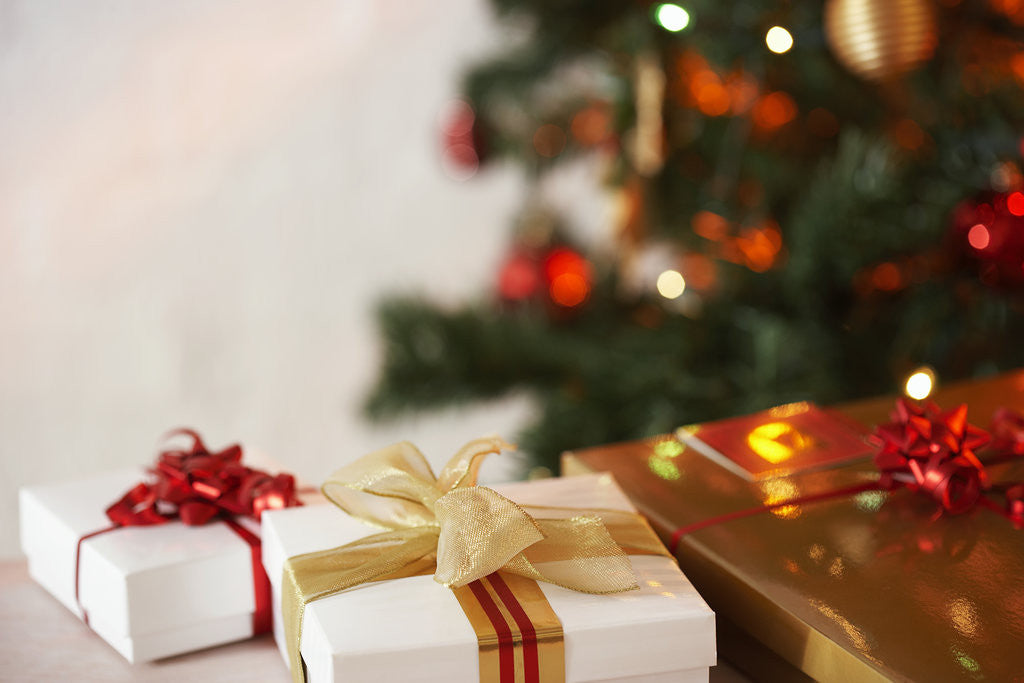 Detail of Gifts under a Christmas tree by Anonymous