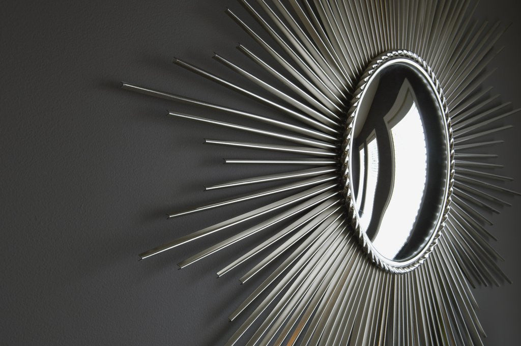Detail of Wall hanging with mirror and rays by Anonymous