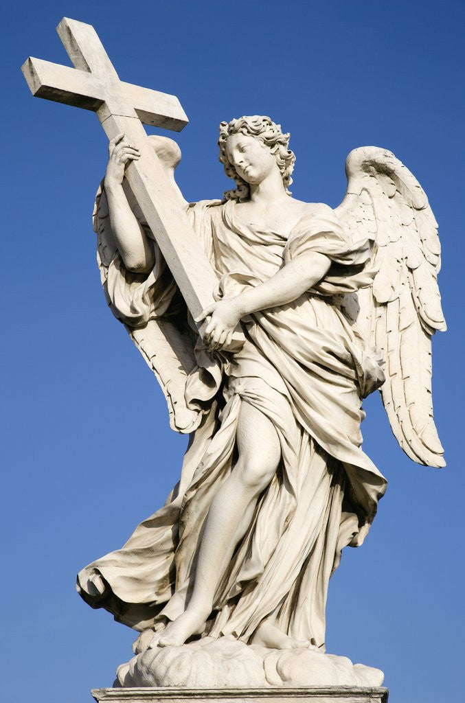 Detail of Statue of an Angel on Sant'Angelo Bridge by Corbis