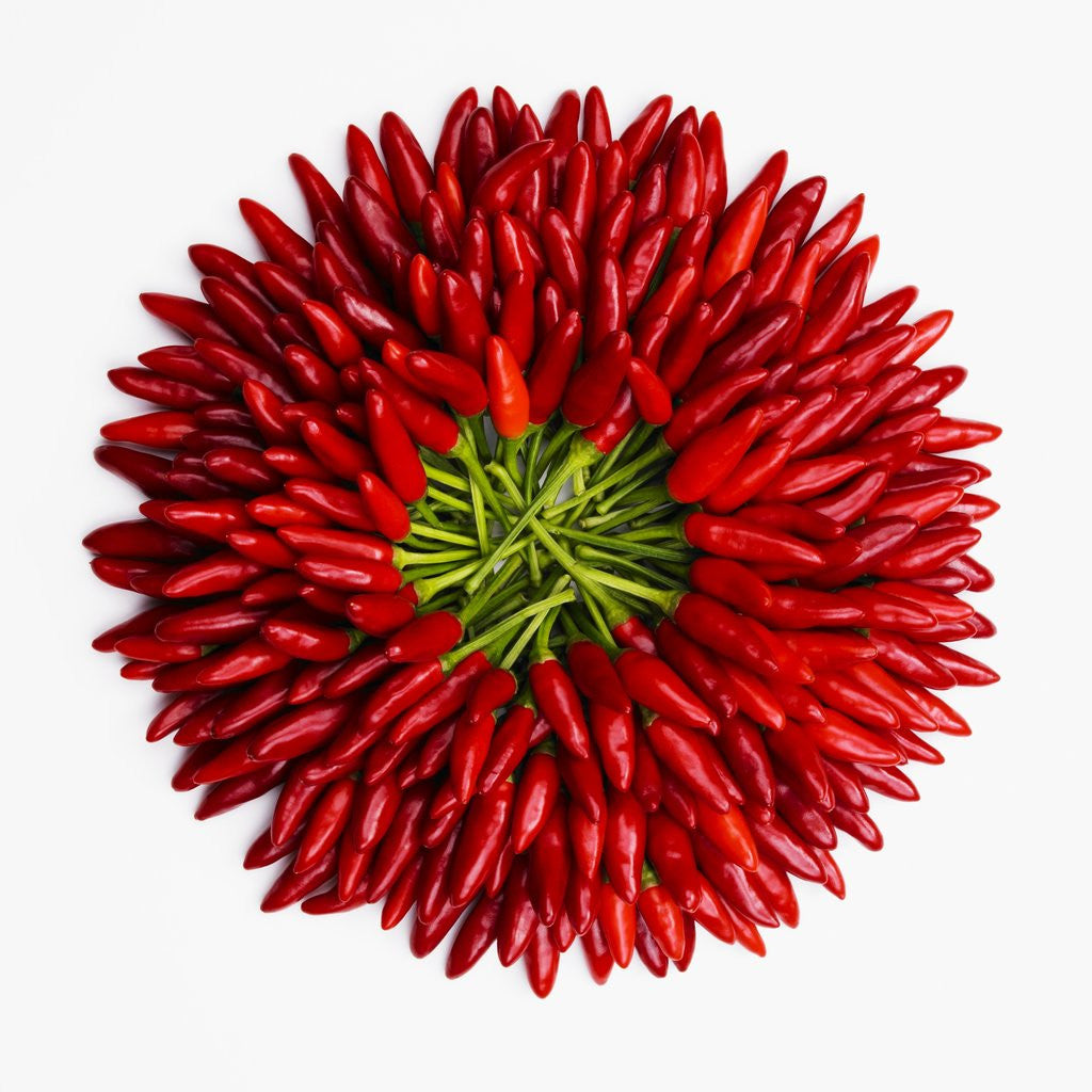 Detail of Chili peppers by Corbis