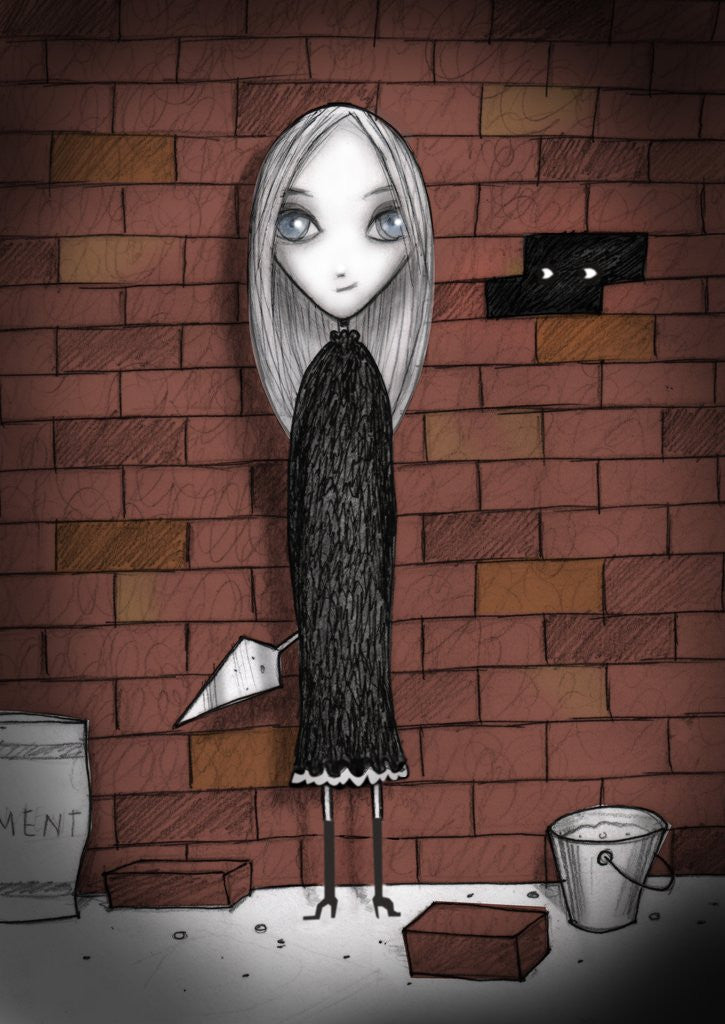 Detail of Lulu with bricks by Anonymous