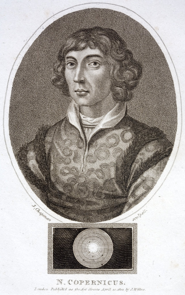 Detail of Portrait of Nicolaus Copernicus by Anonymous