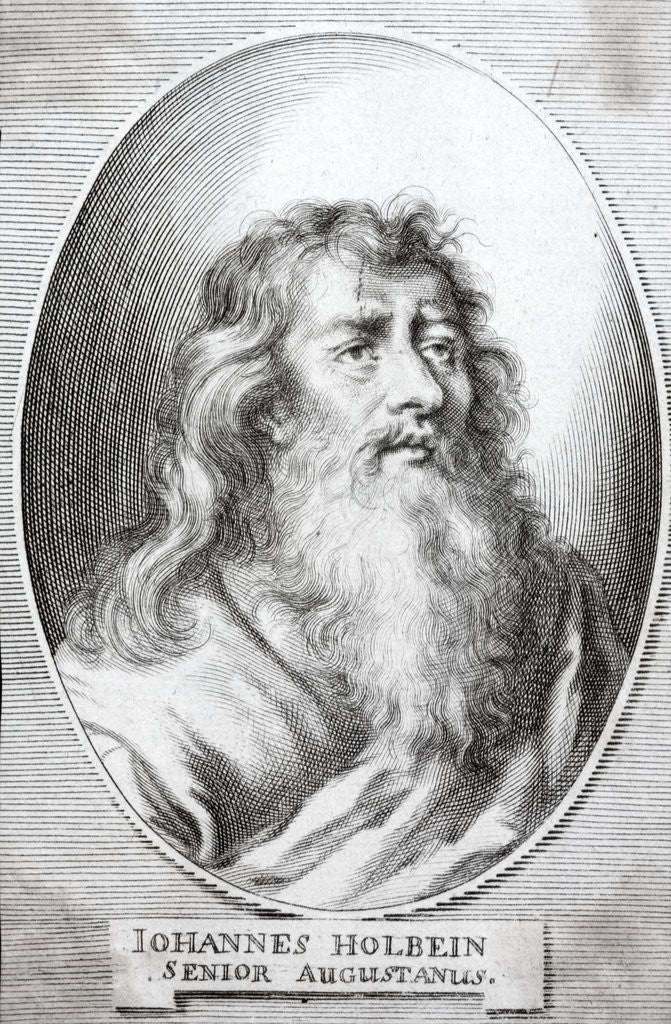 Detail of Portrait of Hans Holbein the Elder by Richard Collin