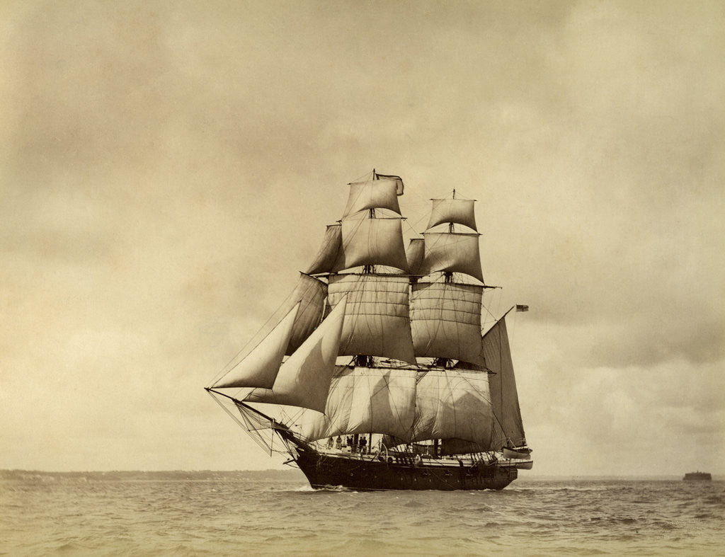 Detail of HMS Nautilus at Sea by Anonymous