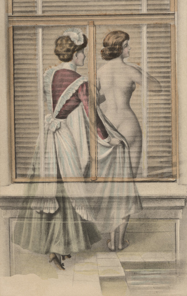 Postcard of Dressed and Undressed Women posters & prints by Corbis