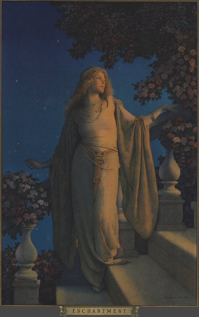 Detail of Enchantment by Maxfield Parrish
