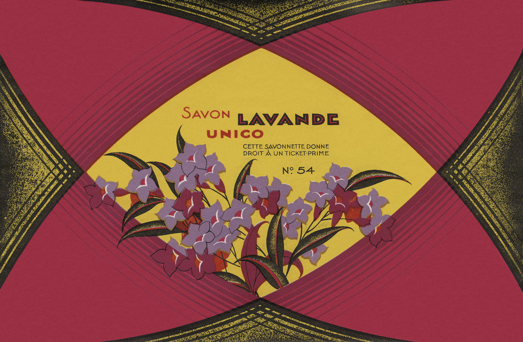 Detail of Savon Lavande Soap Label by Anonymous