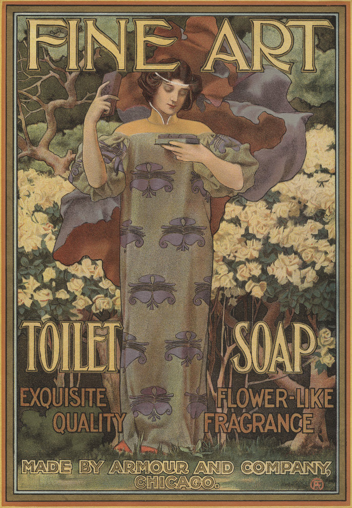 Detail of Fine Art Toilet Soap Illustration by Anonymous