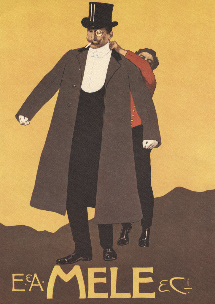 Detail of E. & A. Mele & Ci. Print by Leopoldo Metlicovitz