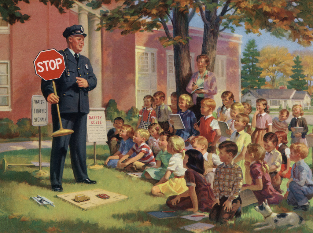Detail of Pals in Safety Illustration by Anonymous