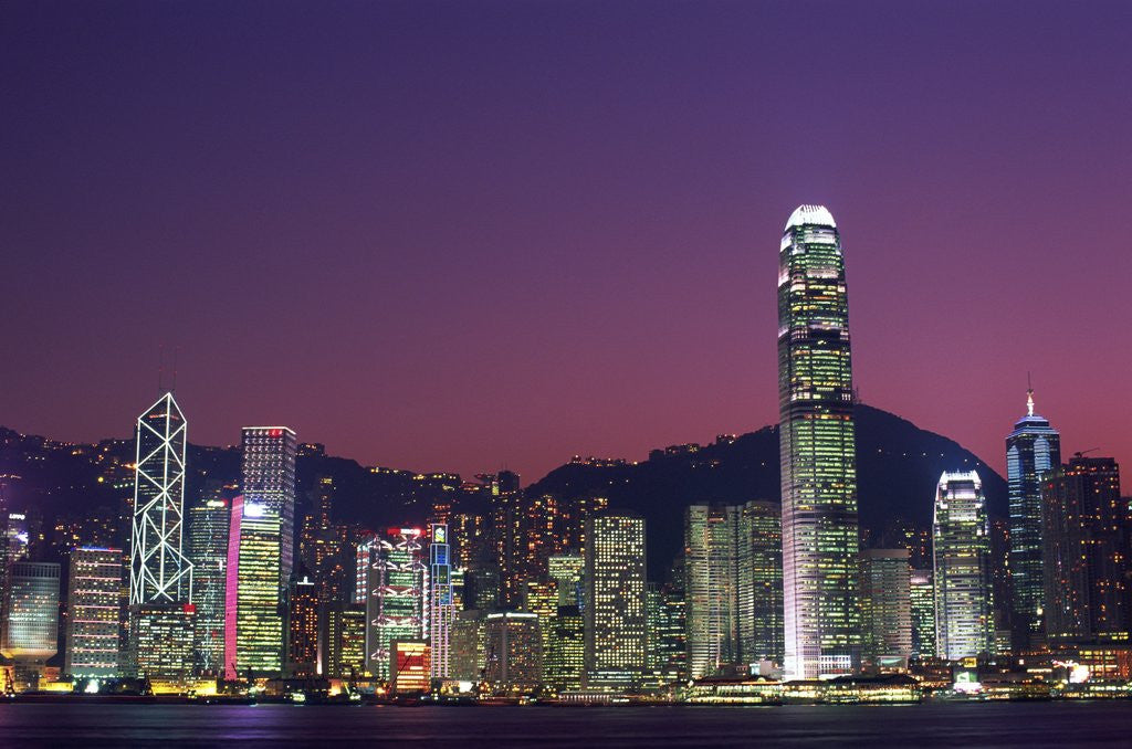 Detail of Skyline of Central District in Hong Kong by Anonymous