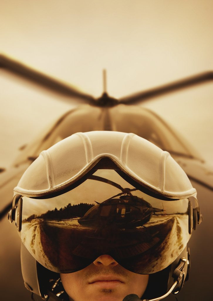 Detail of Helicopter Pilot by Anonymous