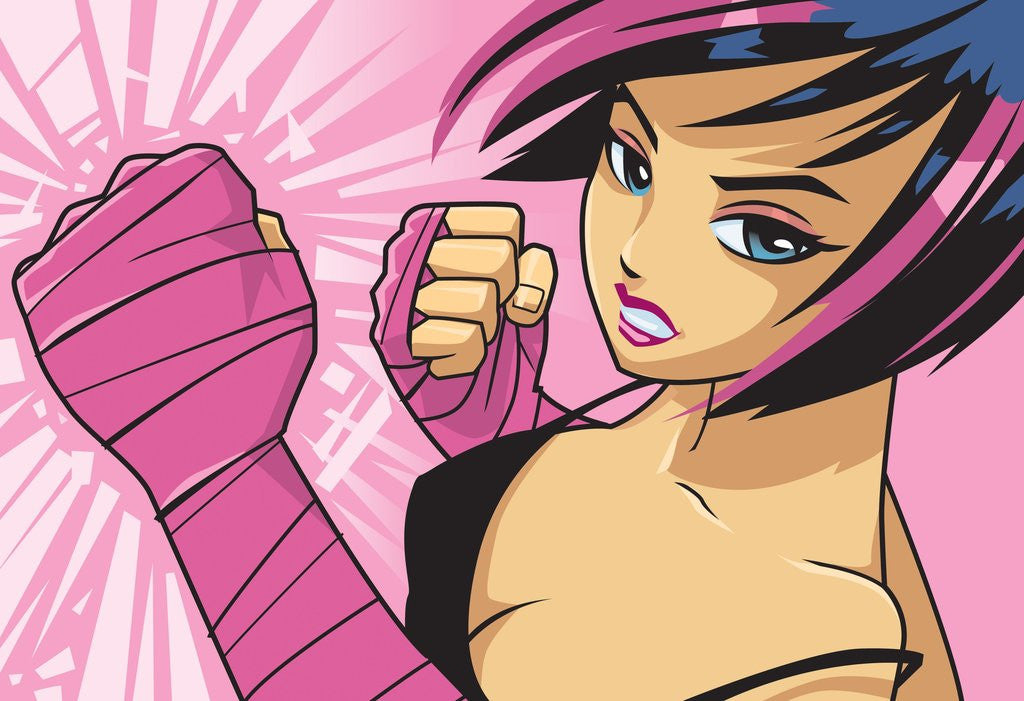 Detail of Anime Fighter by Anonymous