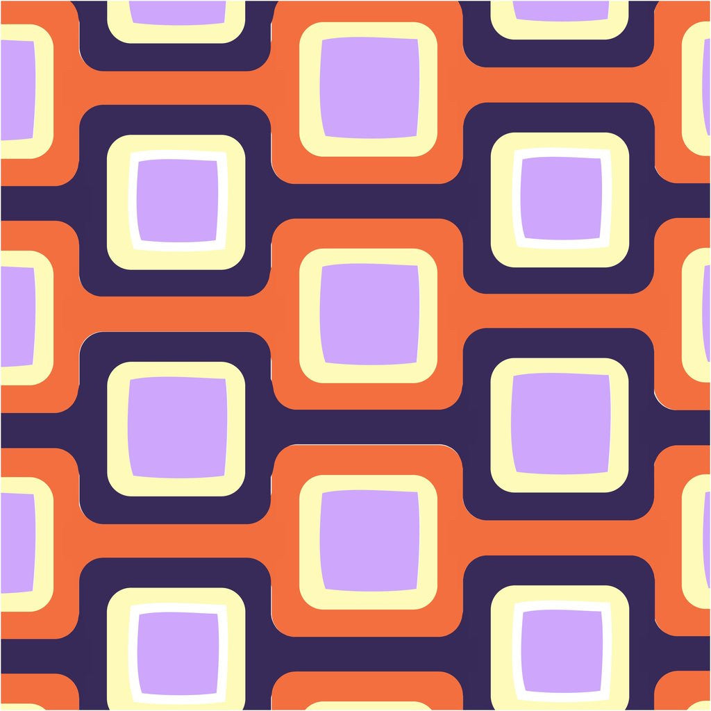 Detail of Retro Squares Pattern by Corbis