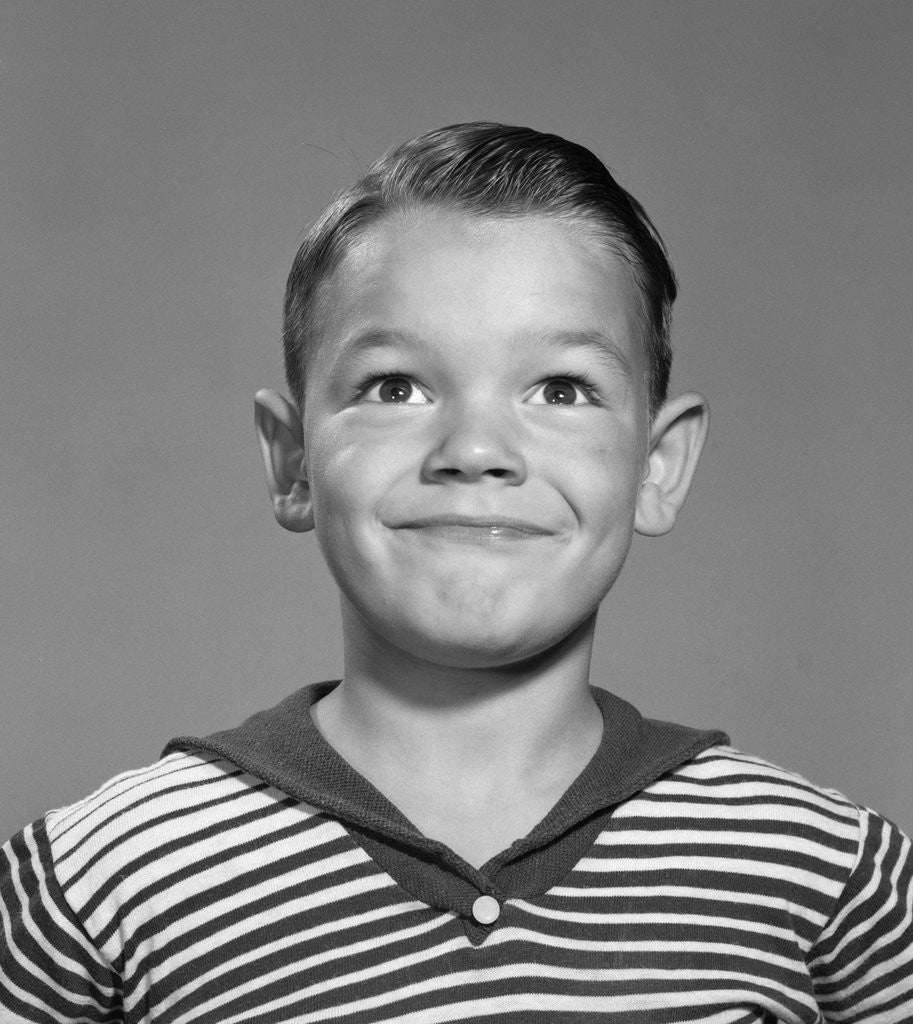 Detail of 1960s Happy Boy Stripe Shirt by Corbis