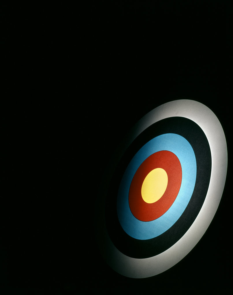 Detail of Target Archery Bullseye Dartboard Retro by Corbis
