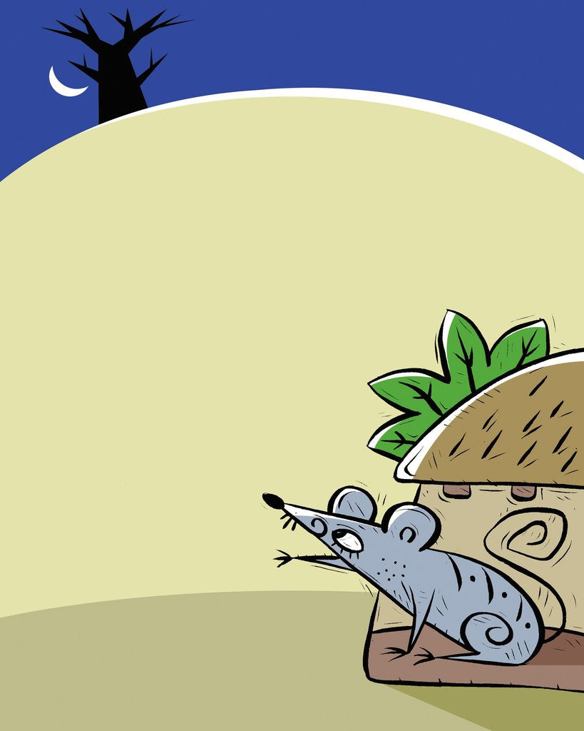 Detail of moon watcher by Anonymous