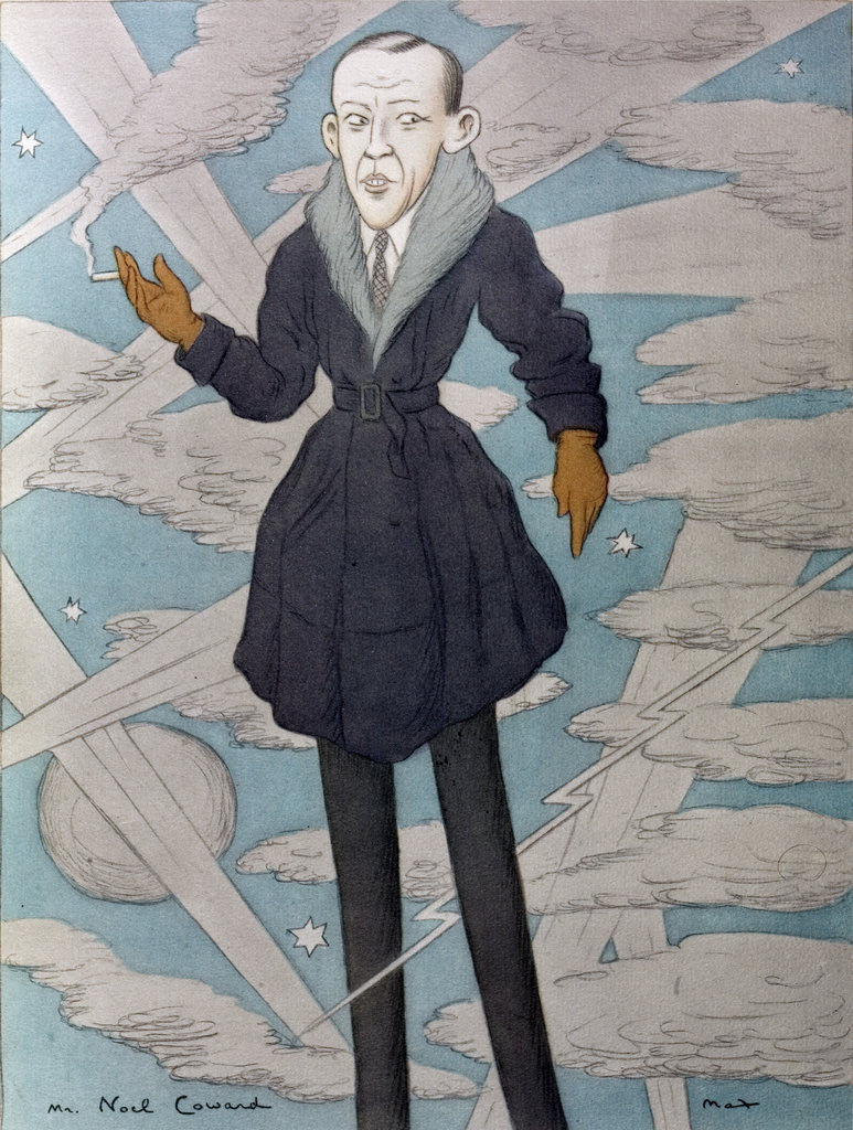 Detail of Caricature of Noel Coward by Max Beerbohm