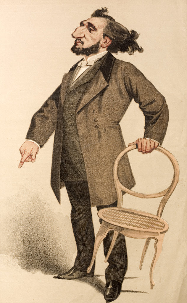 Detail of Portrait of Leon Gambetta by Anonymous