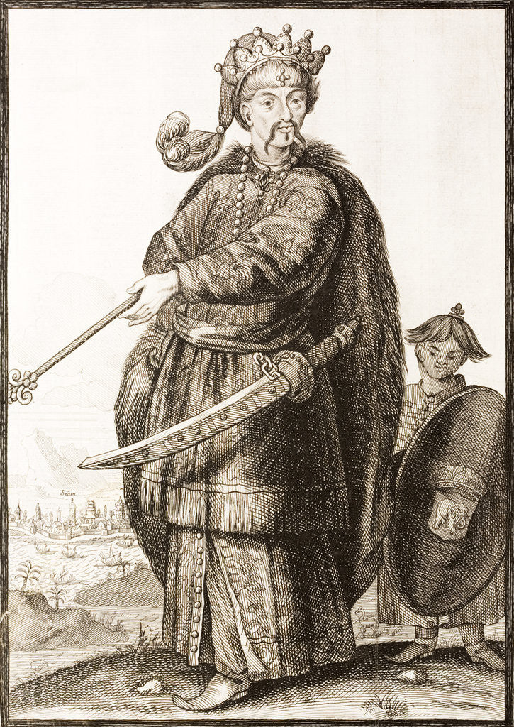Detail of Portrait of King of Siam by Anonymous