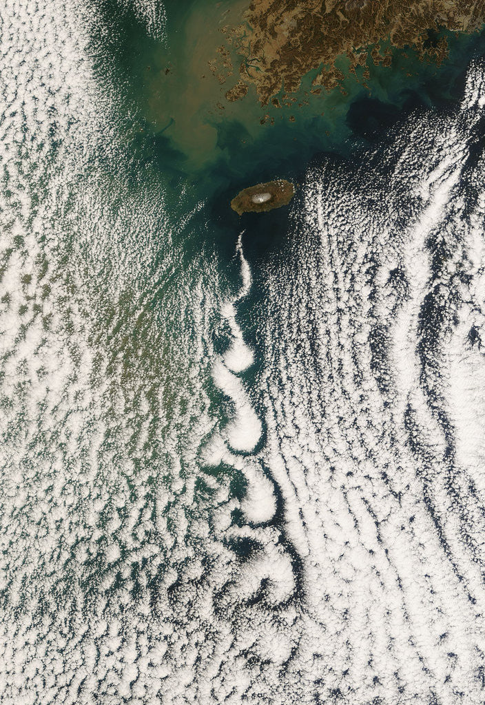 Detail of Von Karmann Vortices Over Cheju Island by Anonymous