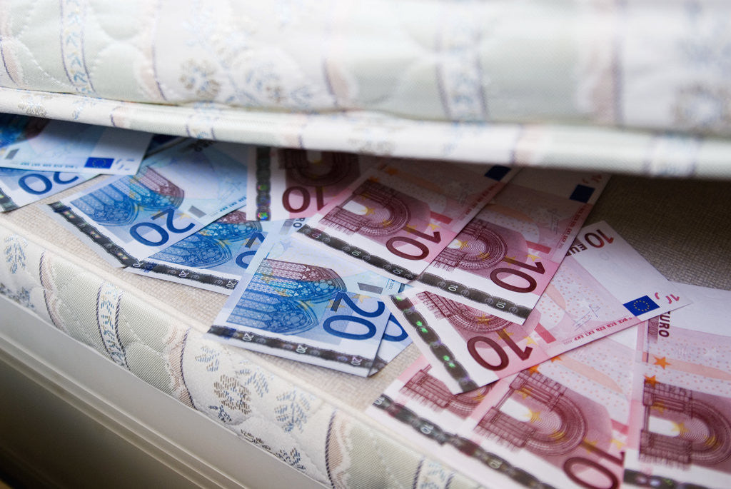 Detail of Money Under Mattress by Anonymous