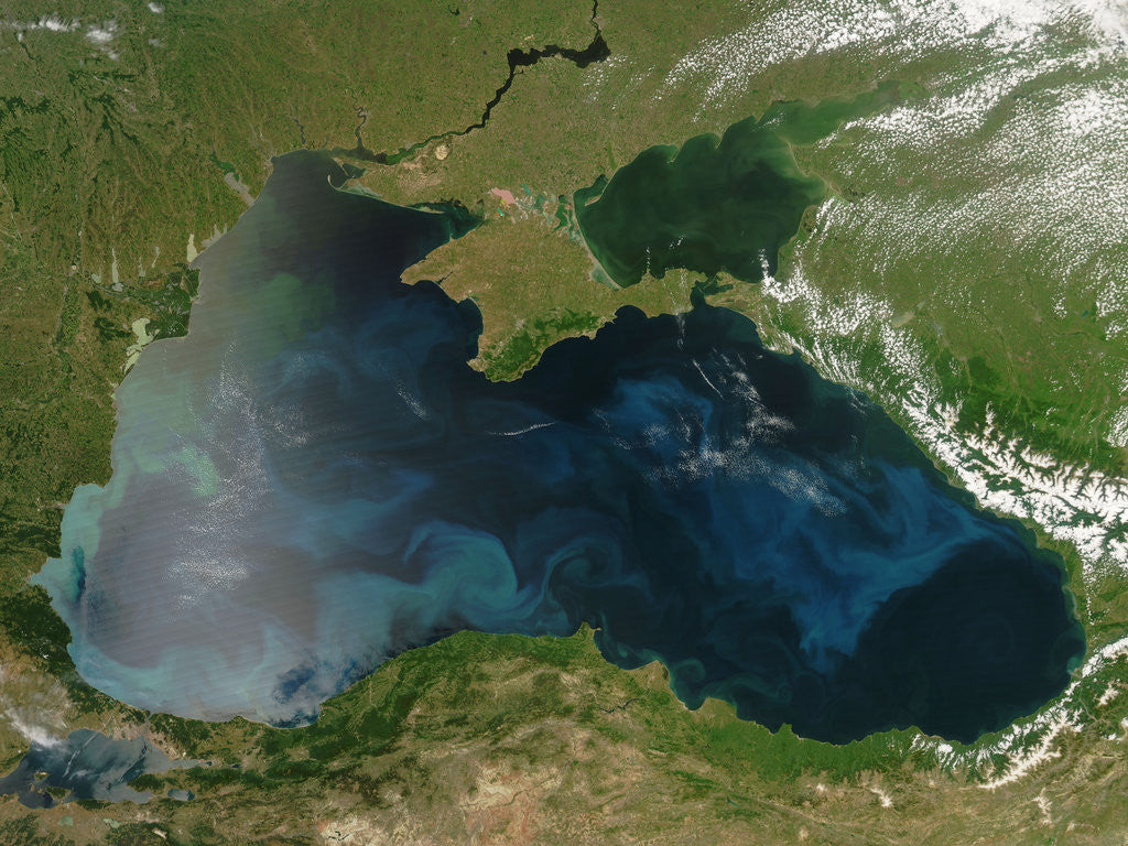 Detail of Low Earth Orbit View of the Black Sea by Anonymous