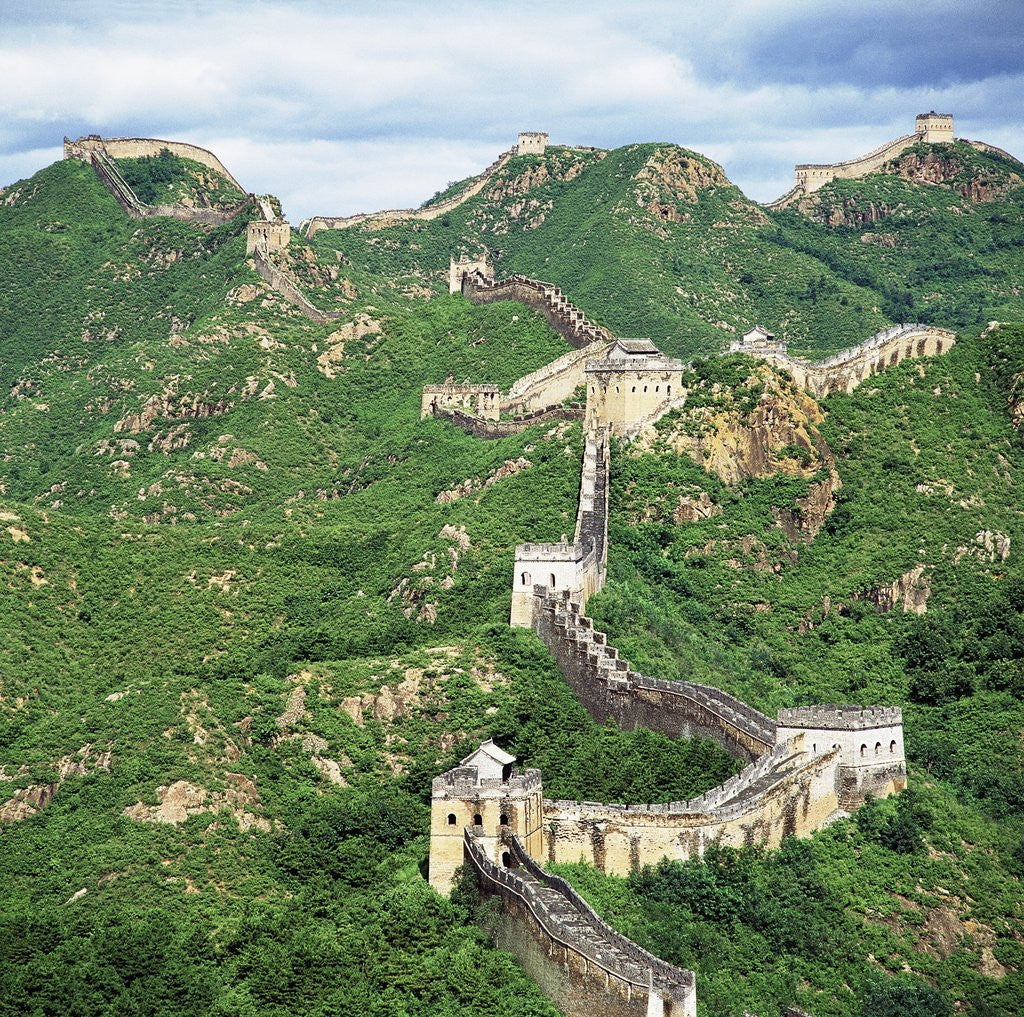 Detail of The Great Wall at Jinshanling by Anonymous